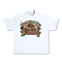 White whose bed have your boots under cowboy western Urban Heavy Tee - NancyCooperArtShop