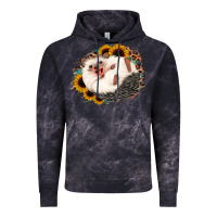 Cloud Black happy hedgehog sunflower leopard Vintage Hoodie - Jasminsmagicworld