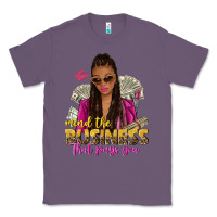 Lavender mind the business that pays you afro woman Classic Tee - NancyCooperArtShop