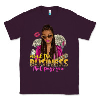 Plum mind the business that pays you afro woman Classic Tee - NancyCooperArtShop