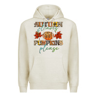 Oatmeal Heather autumn leaves and pumpkins please Premium Hoodie - CowGirlArtShop