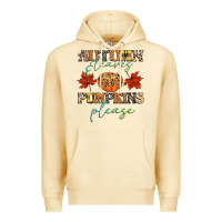 Pina Colada autumn leaves and pumpkins please Premium Hoodie - CowGirlArtShop
