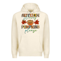 Tofu autumn leaves and pumpkins please Premium Hoodie - CowGirlArtShop