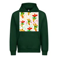 Forest Green mexico seamless pattern Urban Hoodie - FaDigitalArtStudio