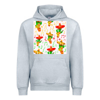 Heather Grey mexico seamless pattern Urban Hoodie - FaDigitalArtStudio