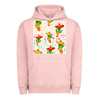 Pigment Salmon mexico seamless pattern Urban Hoodie - FaDigitalArtStudio