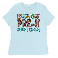 Baby Blue watch out pre k here i come! Ladies Tee - JahusDesignShop