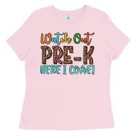 Bubblegum Pink watch out pre k here i come! Ladies Tee - JahusDesignShop