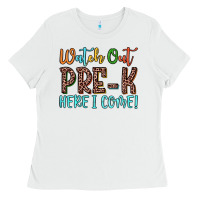 White watch out pre k here i come! Ladies Tee - JahusDesignShop