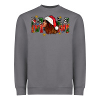 Storm Western Mom With Woman In Santa Hat Heavyweight Sweatshirt - BundleAndBundleShop
