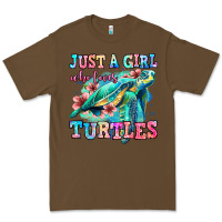 Cacao just a girl who loves turtles Premium Tee - Jasminsmagicworld