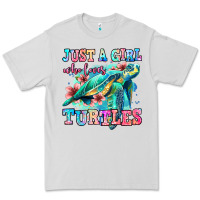 Dove Grey just a girl who loves turtles Premium Tee - Jasminsmagicworld