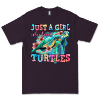 Plum just a girl who loves turtles Premium Tee - Jasminsmagicworld