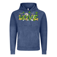 Vintage Denim st patricks love nurse Vintage Hoodie - MaliasSmallBusiness