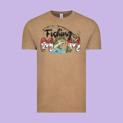 Fishing Mom Vintage Tee Designed By Maliassmallbusiness