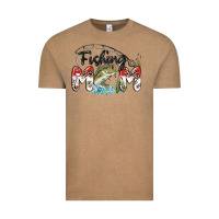 Vintage Coffee fishing mom Vintage Tee - MaliasSmallBusiness