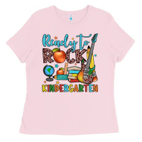 Bubblegum Pink ready to rock kindergarten Ladies Tee - JahusDesignShop