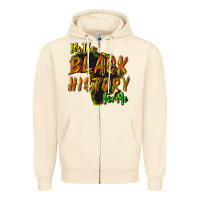 Sandshell its the black history for me Zipper Hoodie - NancyCooperArtShop