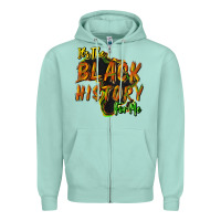 Seafoam its the black history for me Zipper Hoodie - NancyCooperArtShop