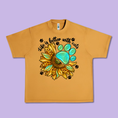 Life Is Better With Cats Urban Heavy Tee Designed By Nancycooperartshop
