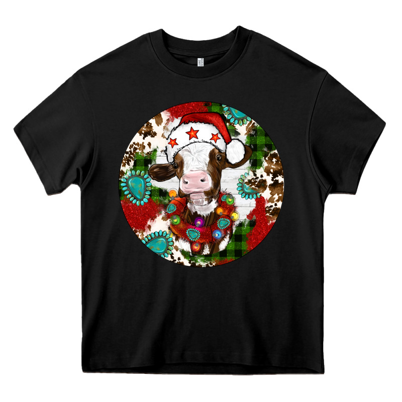 Christmas Cow Gemstone Heavy Core Tee by Artiststas | Teevron
