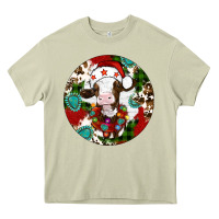 Mossy Christmas cow gemstone Heavy Core Tee - Artiststas