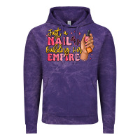 Cloud Purple just a nail boss building her empire Vintage Hoodie - MaliasSmallBusiness