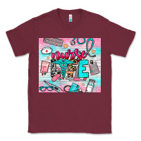 Burgundy nurse life Classic Tee - NancyCooperArtShop