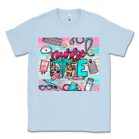 Dusty Blue nurse life Classic Tee - NancyCooperArtShop