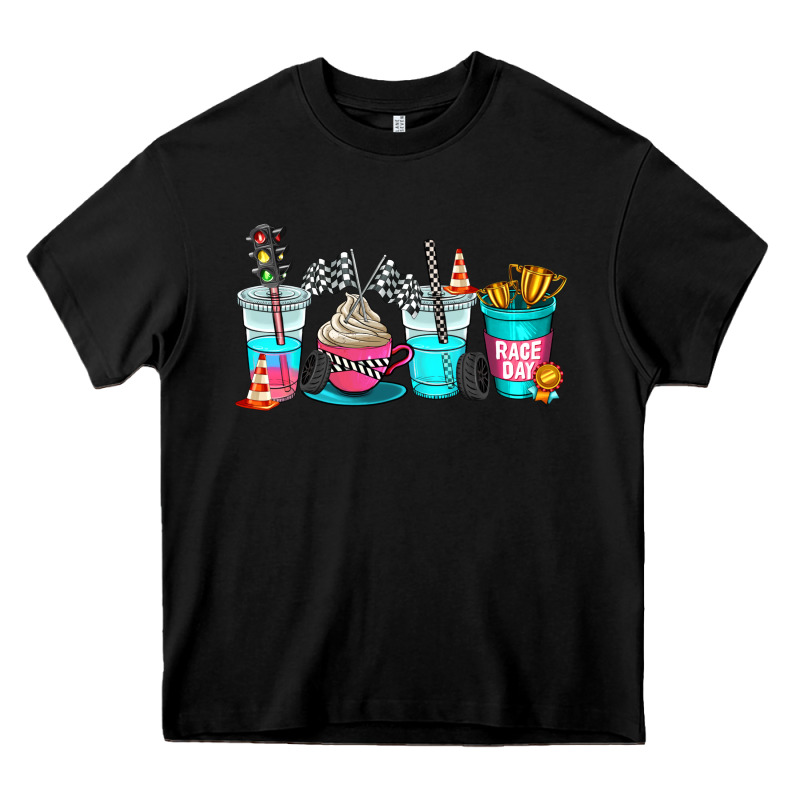 Race Day Coffe Cup Heavy Core Tee by AdoDesignShop | Teevron