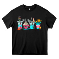 Black race day coffe cup Heavy Core Tee - AdoDesignShop