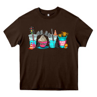 Chocolate Brown race day coffe cup Heavy Core Tee - AdoDesignShop