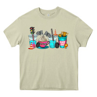 Mossy race day coffe cup Heavy Core Tee - AdoDesignShop