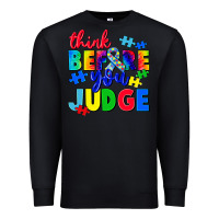 Black think before you judge Premium Sweatshirt - CowGirlArtShop