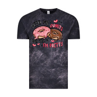 Cloud Black feed me donuts and tell me i'm pretty Vintage Tee - MaliasSmallBusiness