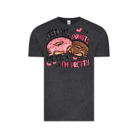 Vintage Black feed me donuts and tell me i'm pretty Vintage Tee - MaliasSmallBusiness