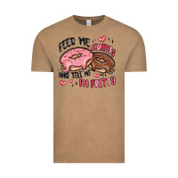 Vintage Coffee feed me donuts and tell me i'm pretty Vintage Tee - MaliasSmallBusiness
