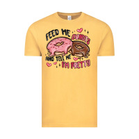Vintage Mustard feed me donuts and tell me i'm pretty Vintage Tee - MaliasSmallBusiness