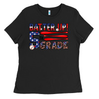 Black batter up 5th grade Ladies Tee - JahusDesignShop