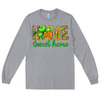 Heather Grey st.patrick home sweet home Long Sleeve Tee - BundleAndBundleShop
