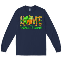 Navy st.patrick home sweet home Long Sleeve Tee - BundleAndBundleShop