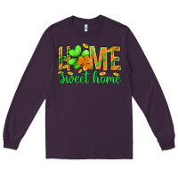Plum st.patrick home sweet home Long Sleeve Tee - BundleAndBundleShop