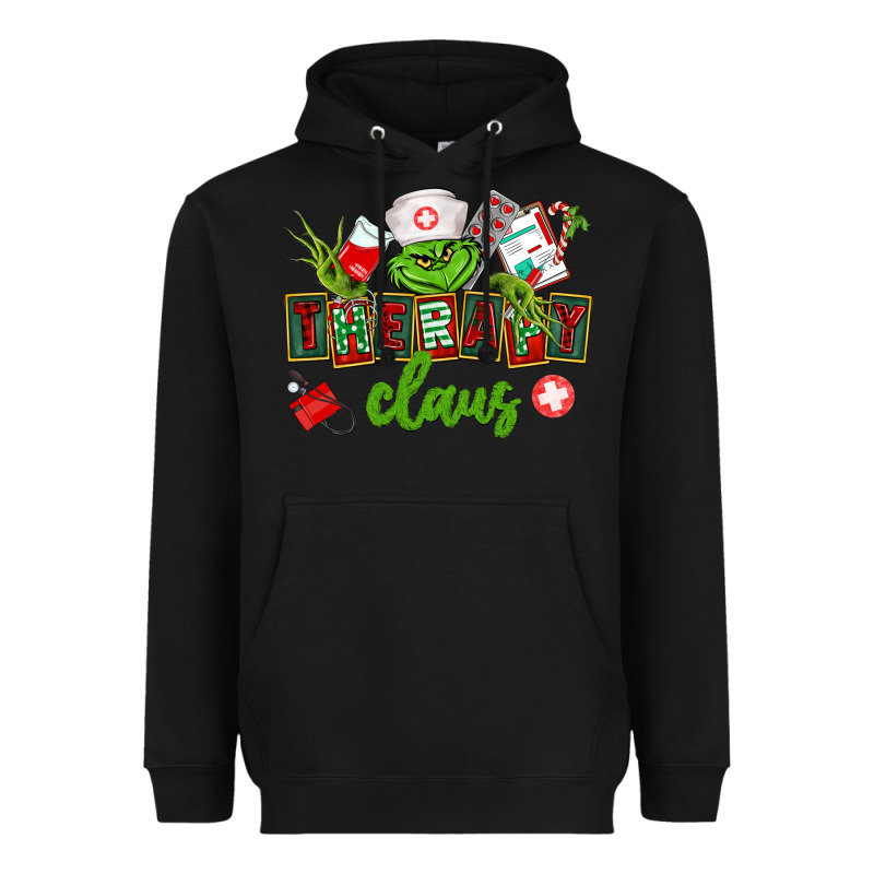 Therapy Claus Heavyweight Hoodie by CowGirlArtShop | Teevron
