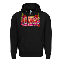 Black Badass Mamacita Zipper Hoodie - texasbilliewilder
