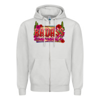 Dove Grey Badass Mamacita Zipper Hoodie - texasbilliewilder