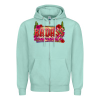 Seafoam Badass Mamacita Zipper Hoodie - texasbilliewilder