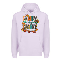 Lilac family thanksgiving turkey blessing Premium Hoodie - CowGirlArtShop