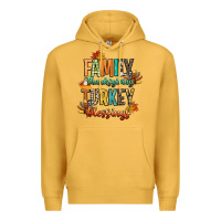 Mustard family thanksgiving turkey blessing Premium Hoodie - CowGirlArtShop