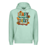 Seafoam family thanksgiving turkey blessing Premium Hoodie - CowGirlArtShop