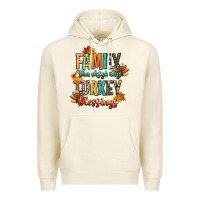 Tofu family thanksgiving turkey blessing Premium Hoodie - CowGirlArtShop
